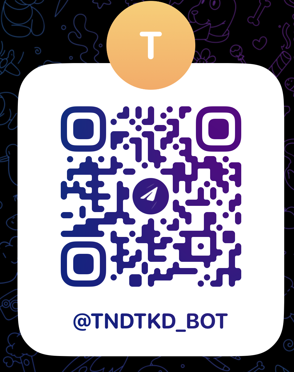 Telegram QR code for @TNDTKD_BOT
